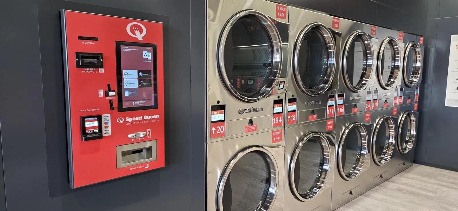 OneLaundry FLEX installata in una lavanderia