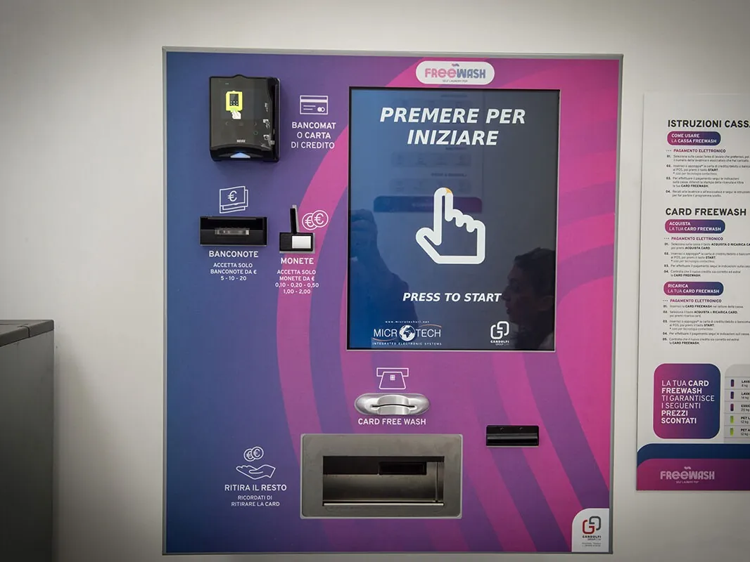 OneLaundry LUX installata in una lavanderia